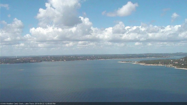 Lake Travis webcam, September 22, 2019 11:10 AM CT