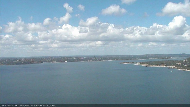 Lake Travis webcam, September 22, 2019 11:15 AM CT