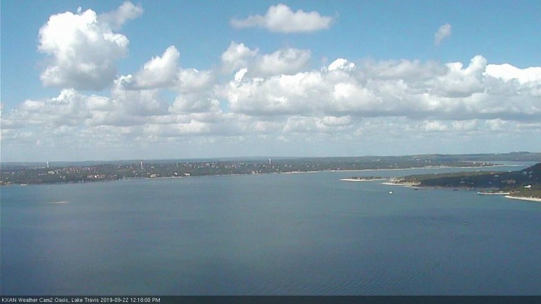 Lake Travis webcam, September 22, 2019 11:20 AM CT