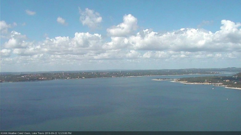 Lake Travis webcam, September 22, 2019 11:25 AM CT