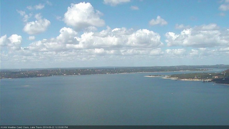Lake Travis webcam, September 22, 2019 11:35 AM CT