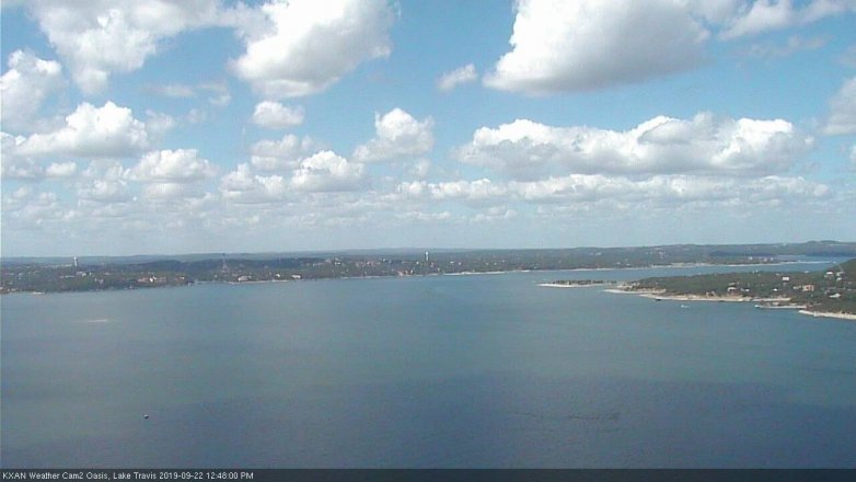 Lake Travis webcam, September 22, 2019 11:50 AM CT