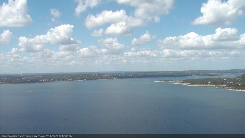 Lake Travis webcam, September 22, 2019 11:55 AM CT