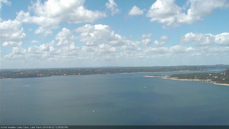 Lake Travis webcam, September 22, 2019 12:00 PM CT