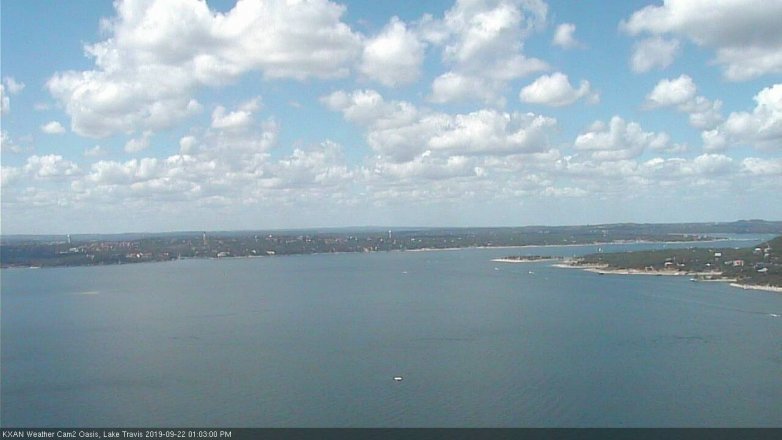 Lake Travis webcam, September 22, 2019 12:05 PM CT