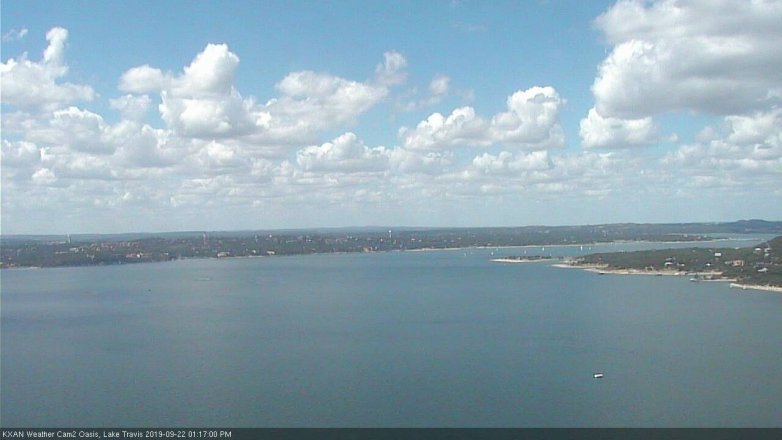 Lake Travis webcam, September 22, 2019 12:20 PM CT