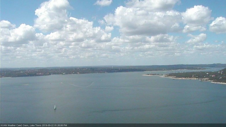 Lake Travis webcam, September 22, 2019 12:40 PM CT