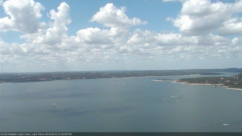 Lake Travis webcam, September 22, 2019 12:45 PM CT