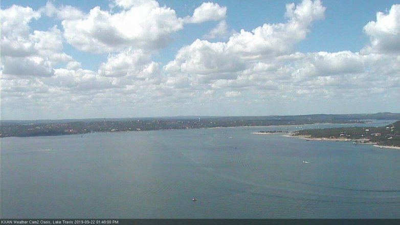 Lake Travis webcam, September 22, 2019 12:50 PM CT