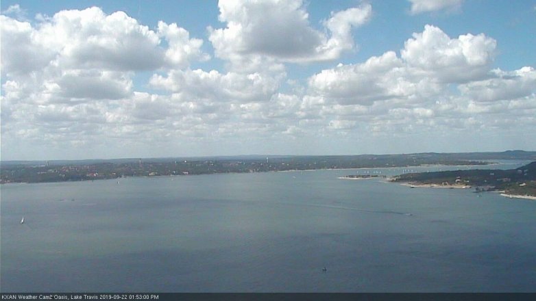 Lake Travis webcam, September 22, 2019 12:55 PM CT