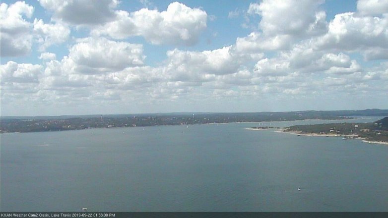 Lake Travis webcam, September 22, 2019 1:00 PM CT