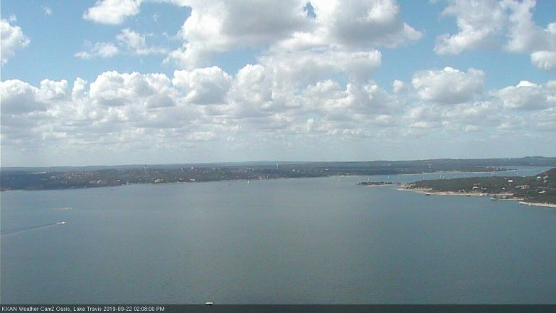 Lake Travis webcam, September 22, 2019 1:10 PM CT