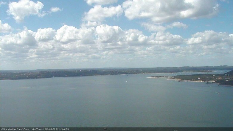 Lake Travis webcam, September 22, 2019 1:15 PM CT