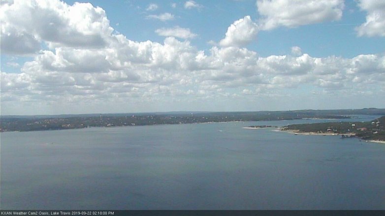 Lake Travis webcam, September 22, 2019 1:20 PM CT