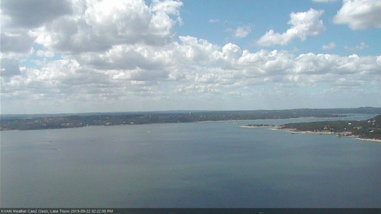 Lake Travis webcam, September 22, 2019 1:25 PM CT