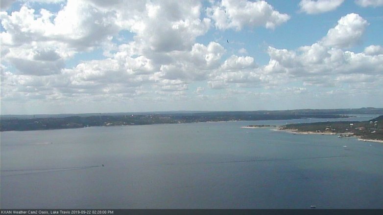 Lake Travis webcam, September 22, 2019 1:30 PM CT