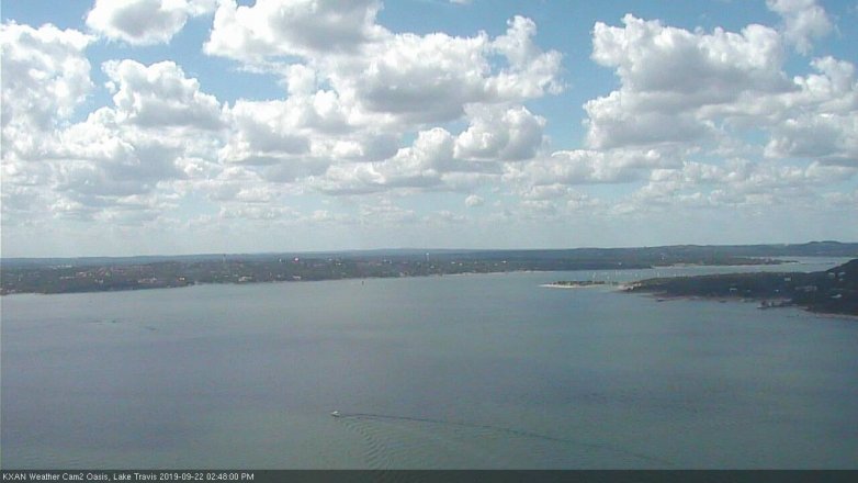Lake Travis webcam, September 22, 2019 1:50 PM CT