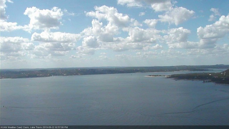 Lake Travis webcam, September 22, 2019 2:00 PM CT
