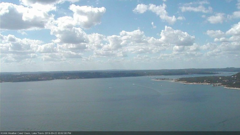 Lake Travis webcam, September 22, 2019 2:05 PM CT