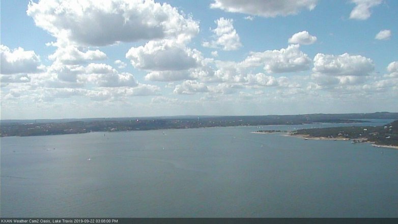 Lake Travis webcam, September 22, 2019 2:10 PM CT