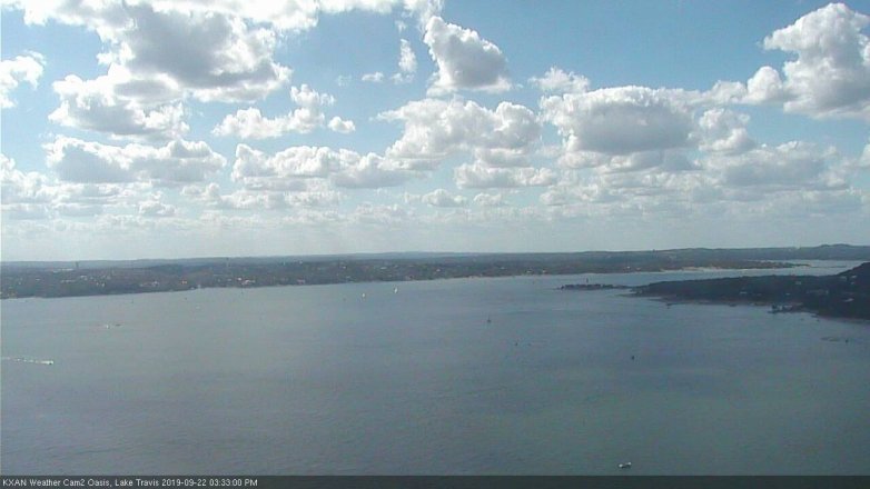 Lake Travis webcam, September 22, 2019 2:35 PM CT