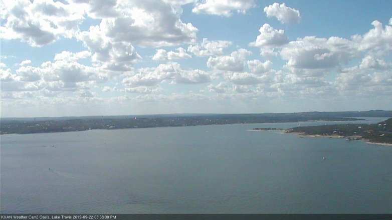 Lake Travis webcam, September 22, 2019 2:40 PM CT