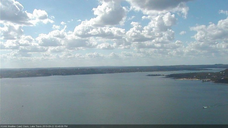 Lake Travis webcam, September 22, 2019 2:50 PM CT