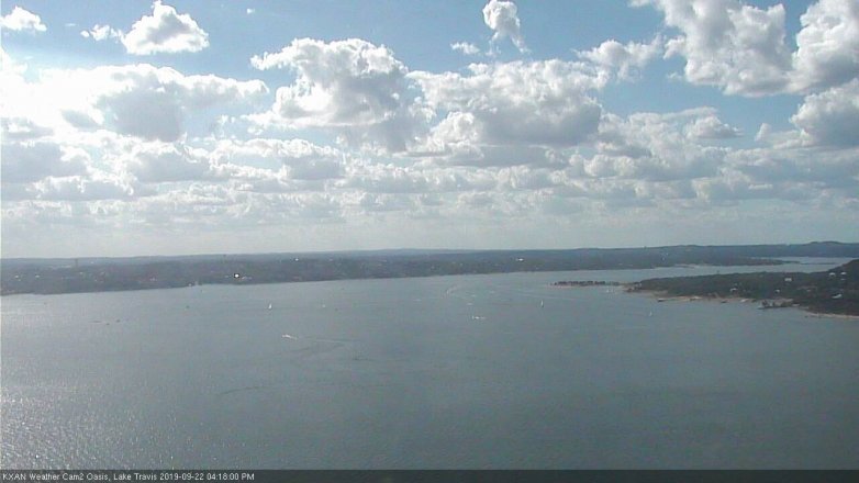 Lake Travis webcam, September 22, 2019 3:20 PM CT