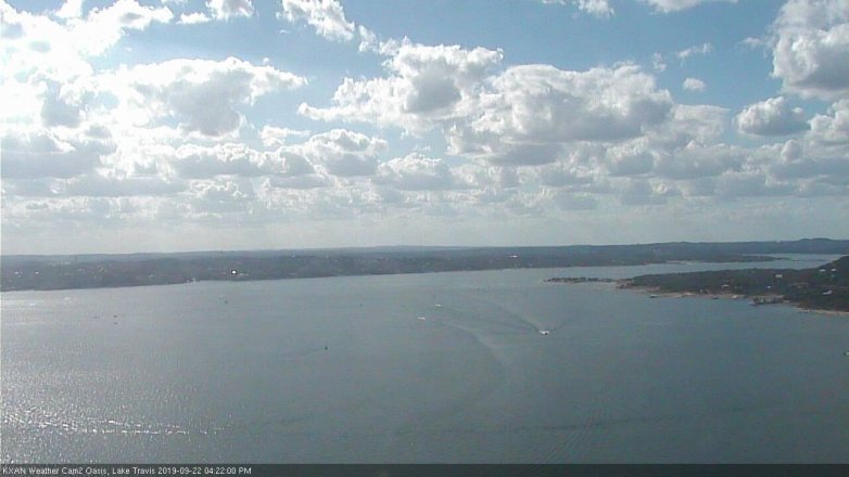 Lake Travis webcam, September 22, 2019 3:25 PM CT