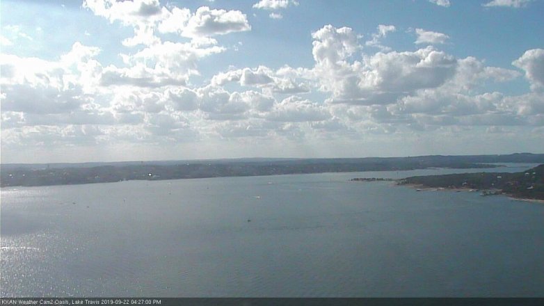Lake Travis webcam, September 22, 2019 3:30 PM CT