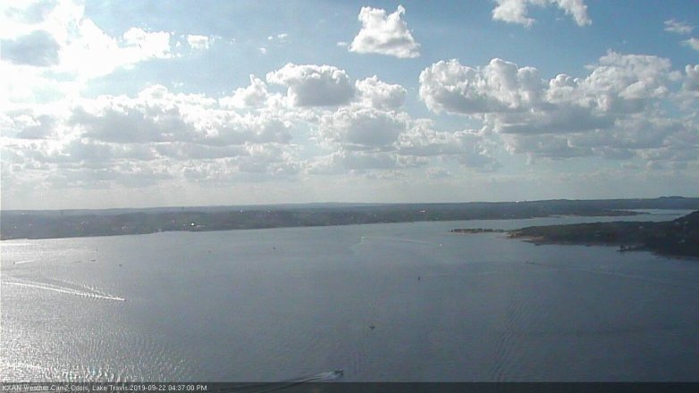 Lake Travis webcam, September 22, 2019 3:40 PM CT