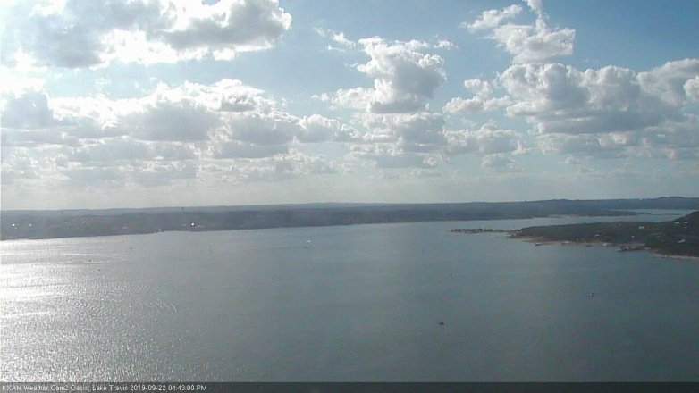 Lake Travis webcam, September 22, 2019 3:45 PM CT