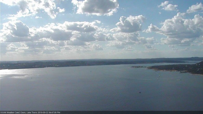 Lake Travis webcam, September 22, 2019 3:50 PM CT