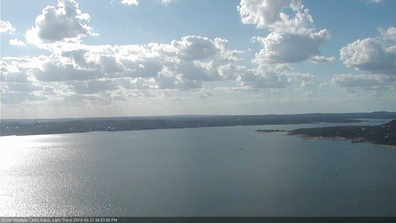 Lake Travis webcam, September 22, 2019 3:55 PM CT