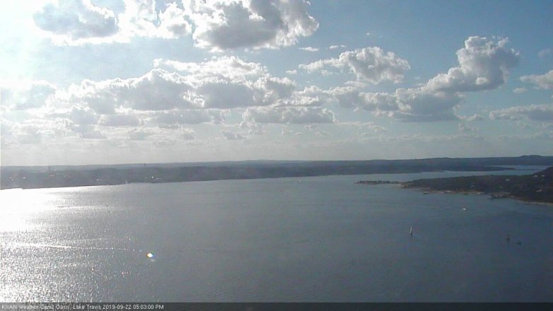 Lake Travis webcam, September 22, 2019 4:05 PM CT