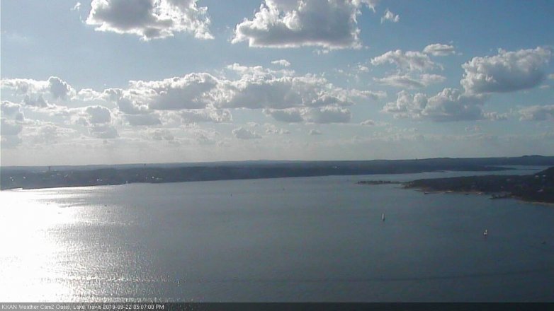 Lake Travis webcam, September 22, 2019 4:10 PM CT