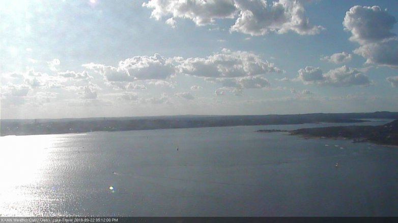 Lake Travis webcam, September 22, 2019 4:15 PM CT