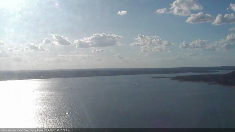 Lake Travis webcam, September 22, 2019 4:20 PM CT