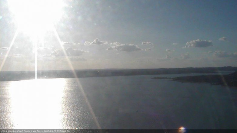 Lake Travis webcam, September 22, 2019 5:00 PM CT