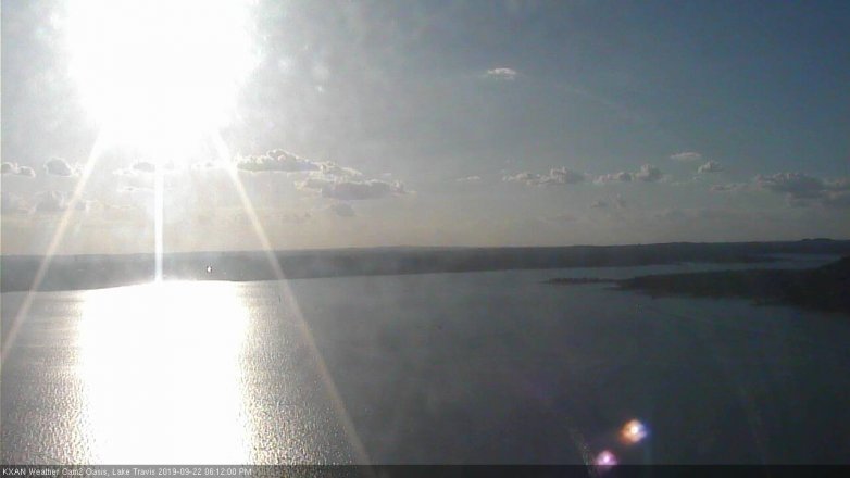Lake Travis webcam, September 22, 2019 5:15 PM CT