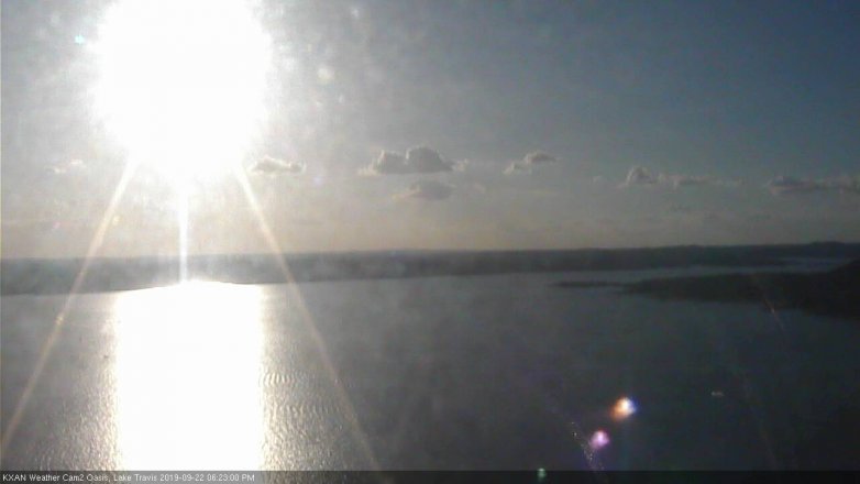 Lake Travis webcam, September 22, 2019 5:25 PM CT