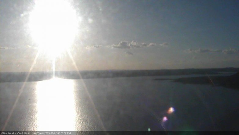Lake Travis webcam, September 22, 2019 5:30 PM CT