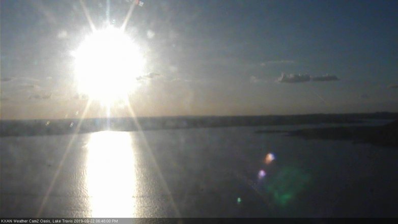Lake Travis webcam, September 22, 2019 5:50 PM CT
