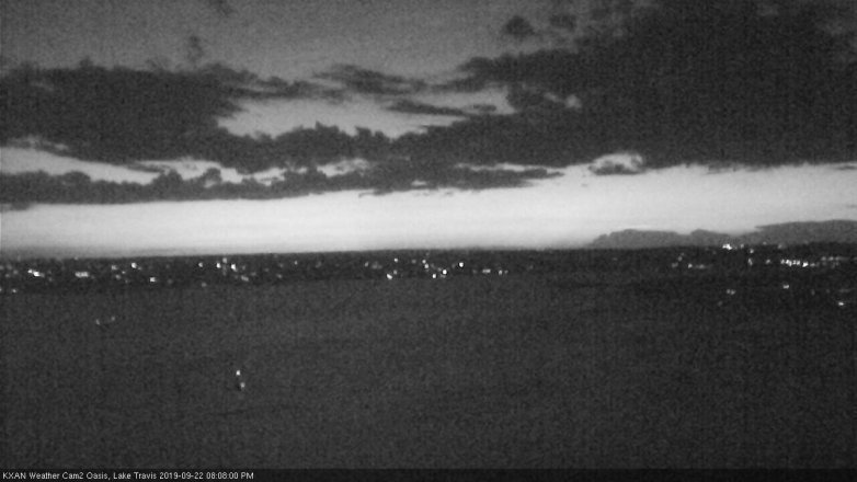 Lake Travis webcam, September 22, 2019 7:10 PM CT