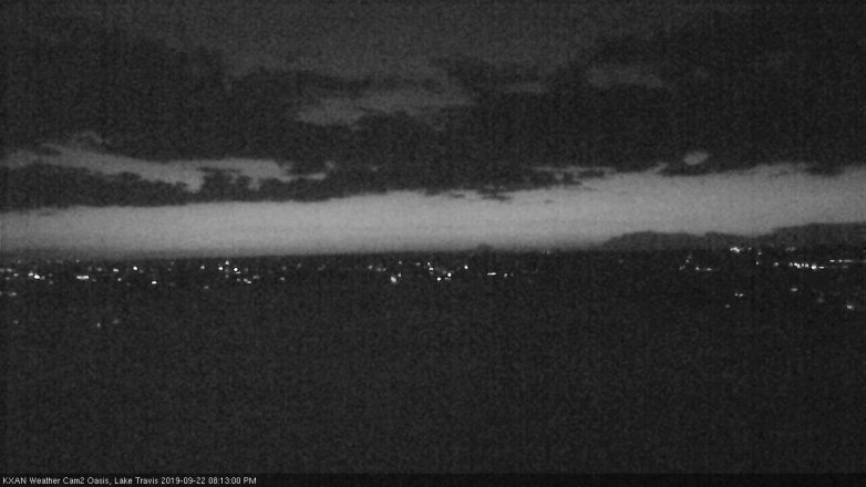 Lake Travis webcam, September 22, 2019 7:15 PM CT