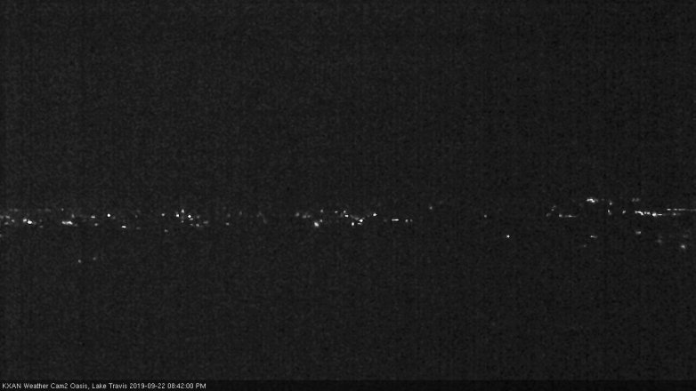 Lake Travis webcam, September 22, 2019 7:45 PM CT