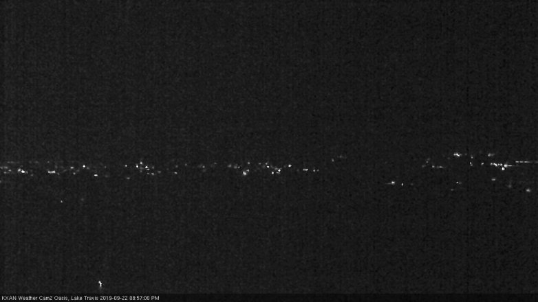 Lake Travis webcam, September 22, 2019 8:00 PM CT