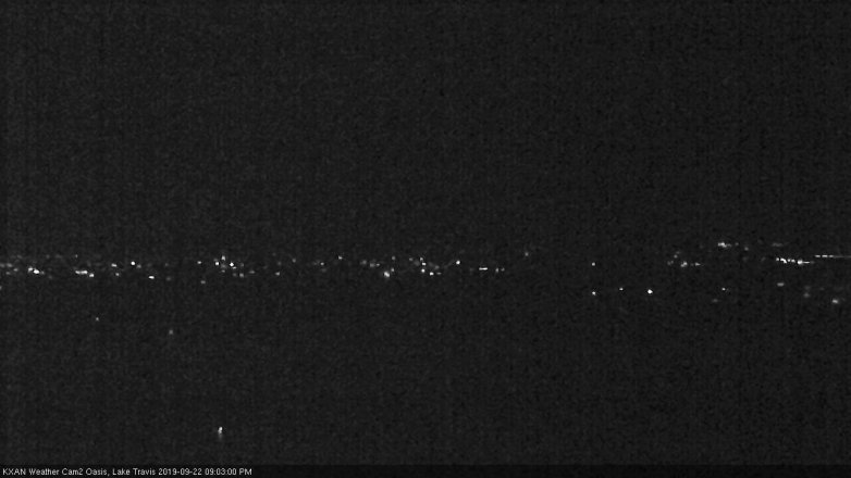 Lake Travis webcam, September 22, 2019 8:05 PM CT
