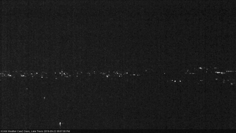 Lake Travis webcam, September 22, 2019 8:10 PM CT