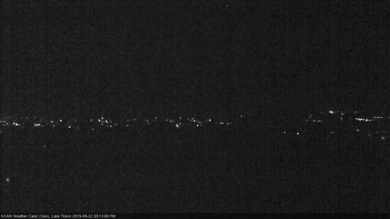 Lake Travis webcam, September 22, 2019 8:15 PM CT